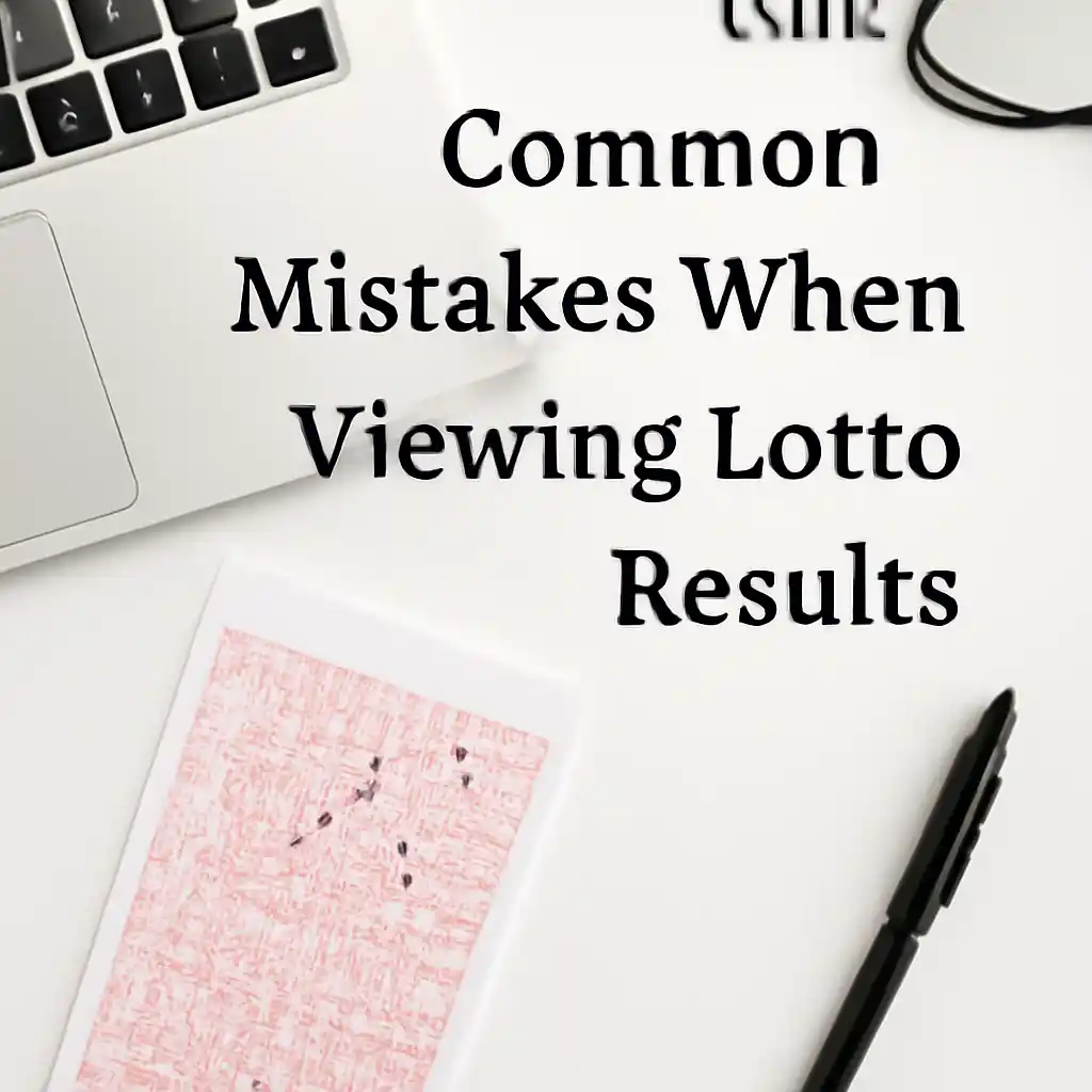 Common Mistakes When Viewing Lotto Results